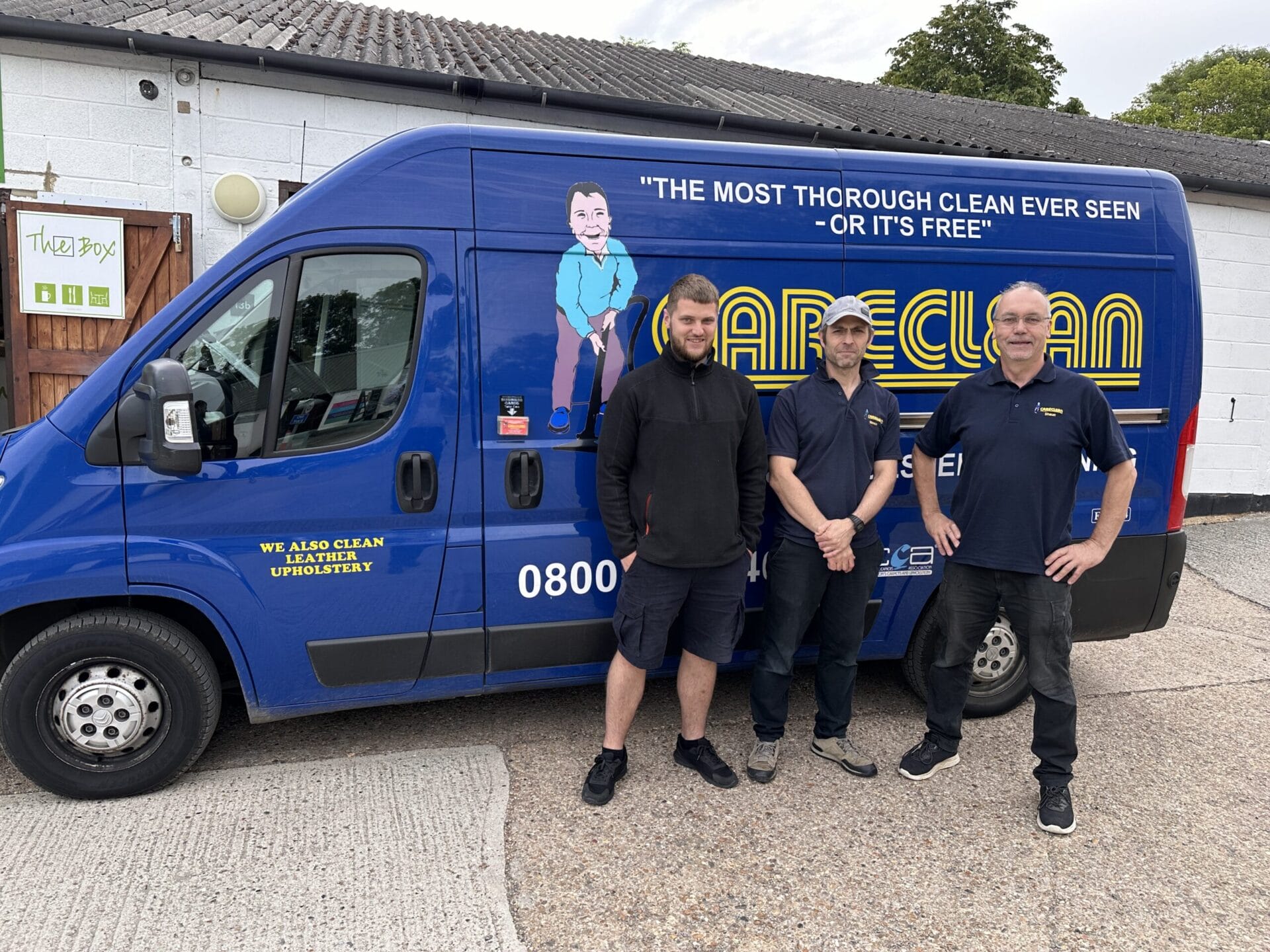 Careclean Essex Team in front of Van