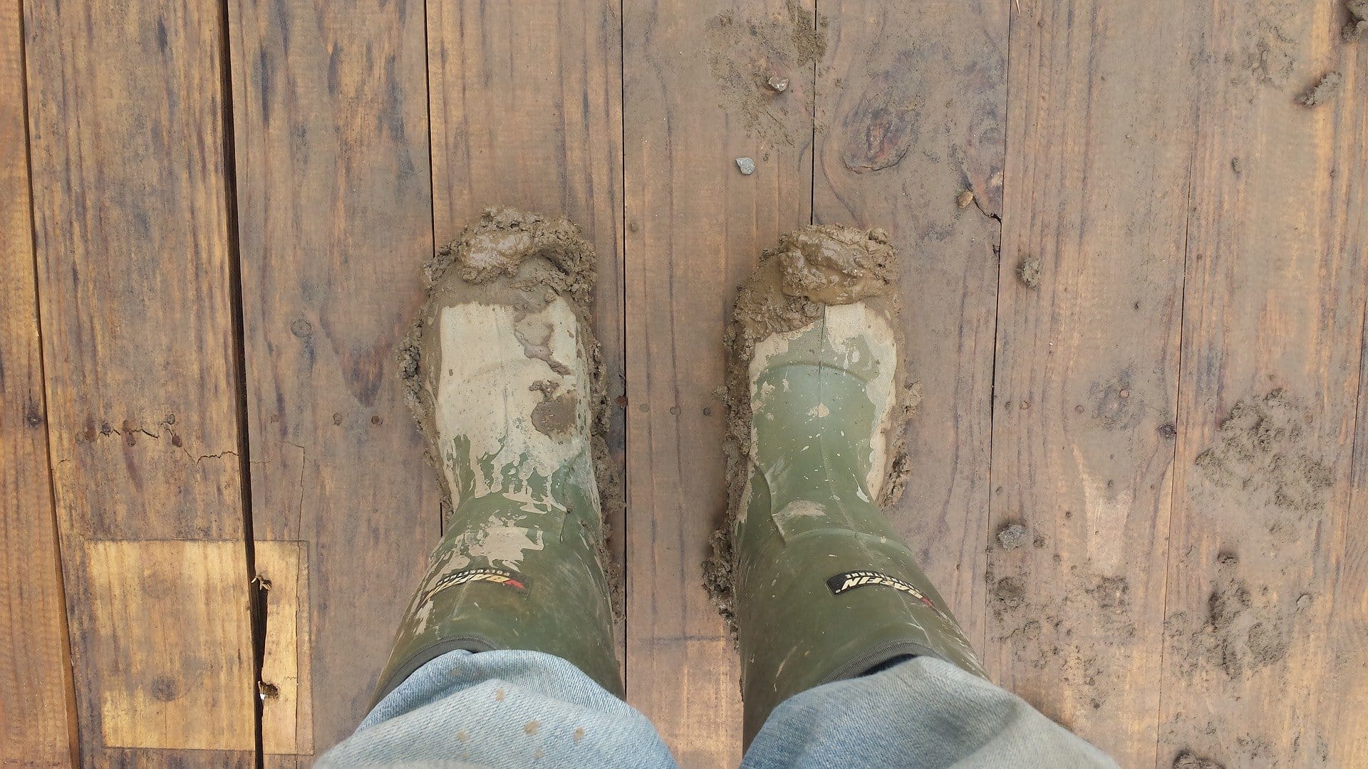 muddy boots