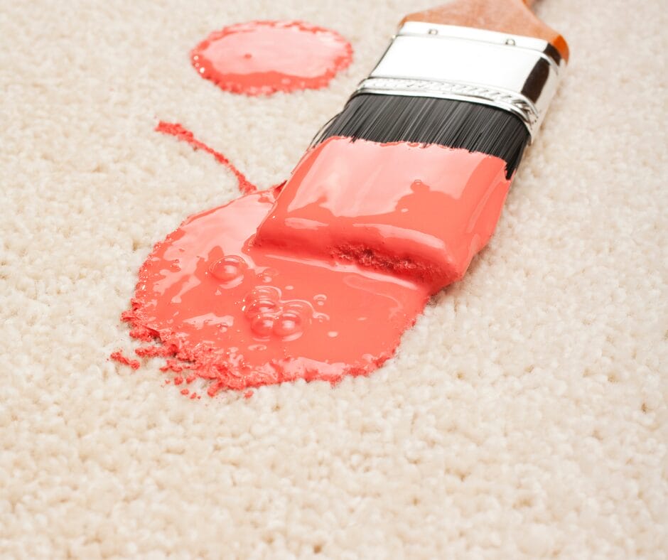 How to get paint out of carpet without causing damage