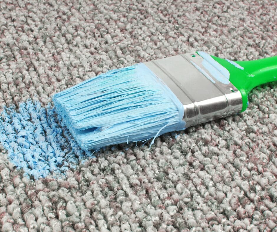 How to get paint out of carpet without causing damage