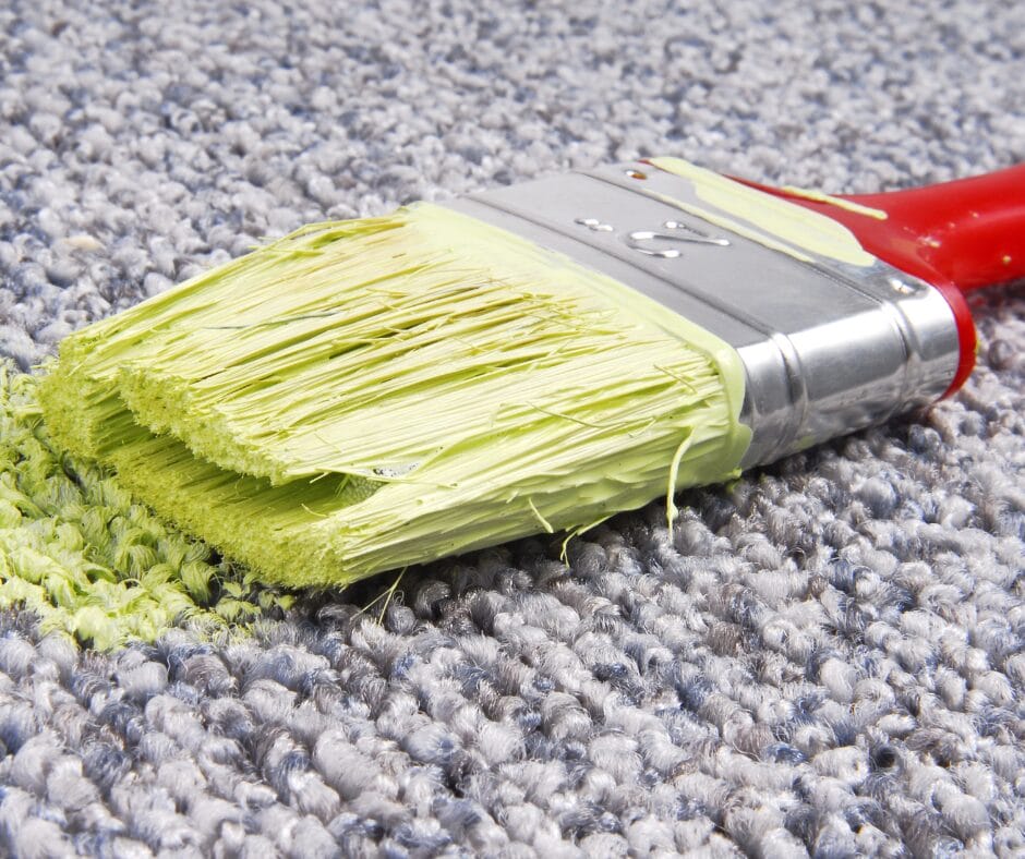 How to get paint out of carpet without causing damage